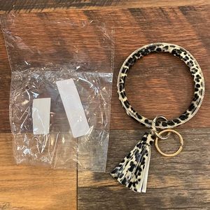 NWT keychain bracelet with tassel